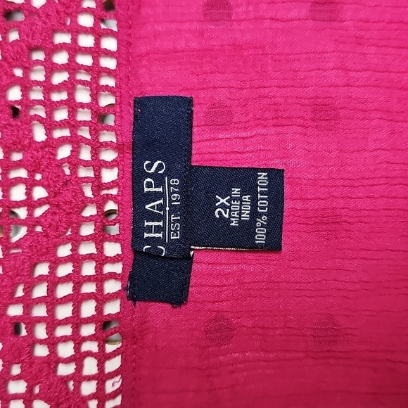 Chaps Plus Sleeveless Blouse Sz 2x Exc Cond - Picture 7 of 7